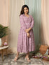 MULMUL TURVI FLORAL BLOCK PRINTED DRESS MULMUL TURVI FLORAL BLOCK PRINTED DRESS